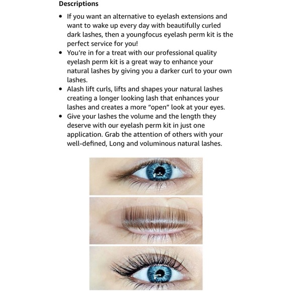 NWT Youngfocus Eyelash Perm Kit for a Professional Quality DIY Lash Lift - Picture 10 of 12